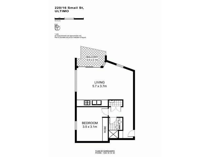 220/16-20 Smail Street, Ultimo NSW 2007 Floorplan