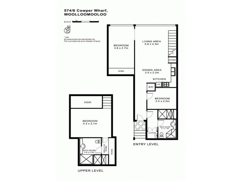 574/6 Cowper Wharf Roadway, Woolloomooloo NSW 2011 Floorplan