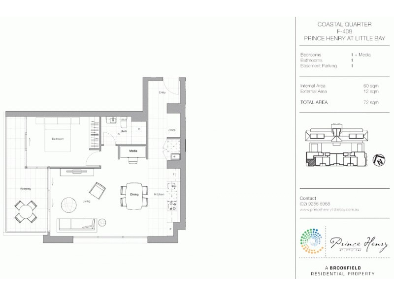 408/32 Harvey Street, Little Bay NSW 2036 Floorplan