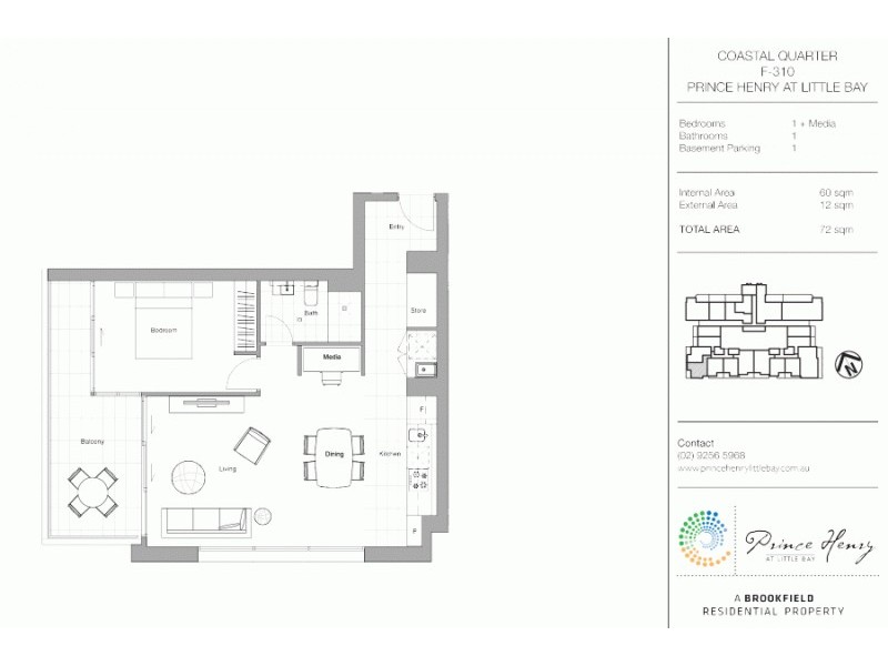 310/28 Harvey Street, Little Bay NSW 2036 Floorplan
