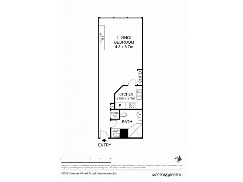 457/6 Cowper Wharf Roadway, Woolloomooloo NSW 2011 Floorplan