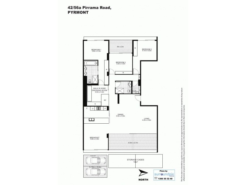 42/56A Pirrama Road, Pyrmont NSW 2009 Floorplan