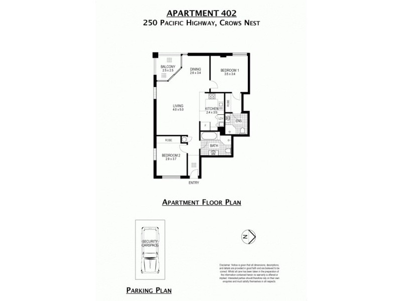 402/250 Pacific Highway, Crows Nest NSW 2065 Floorplan