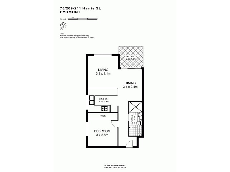 75/209-211 Harris Street, Pyrmont NSW 2009 Floorplan