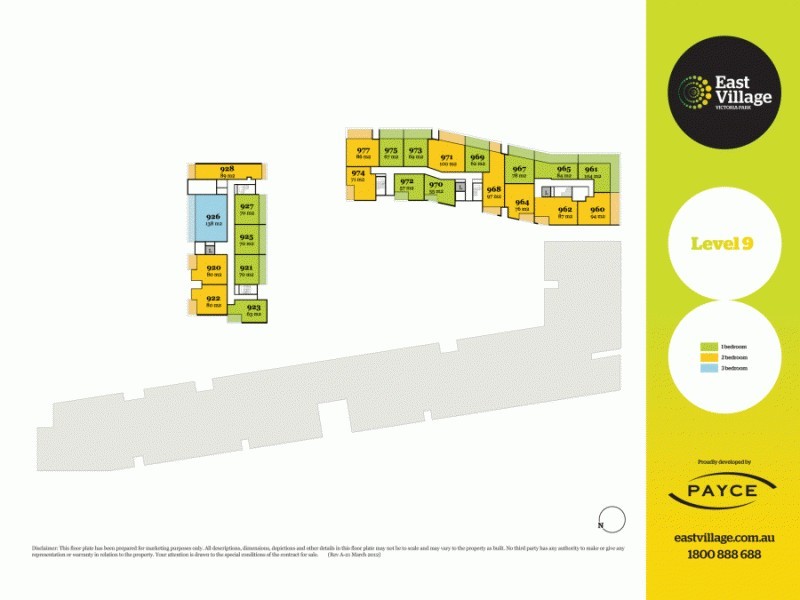 975/2 Cooper Place, Zetland NSW 2017 Floorplan
