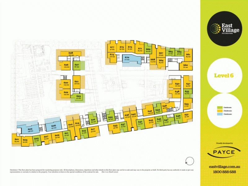 663/2 Cooper Place, Zetland NSW 2017 Floorplan