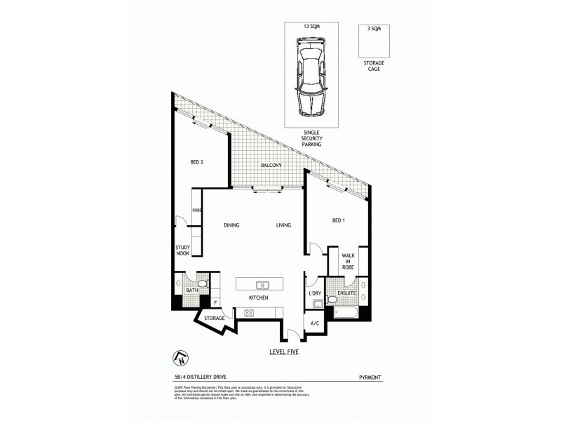 5B/4 Distillery Drive, Pyrmont NSW 2009 Floorplan