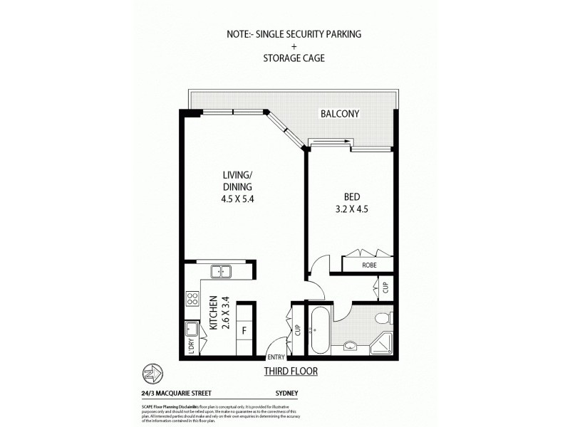 24/3 Macquarie Street, Sydney NSW 2000 Floorplan