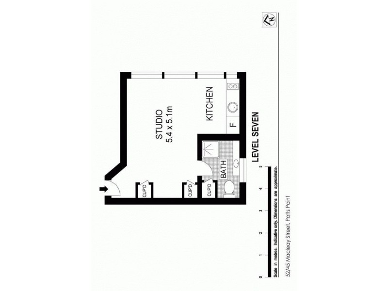45/45 Macleay Street, Potts Point NSW 2011 Floorplan