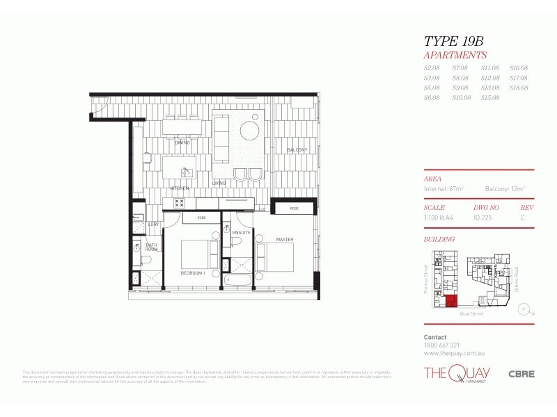 S2.08/178 Thomas Street, Haymarket NSW 2000 Floorplan