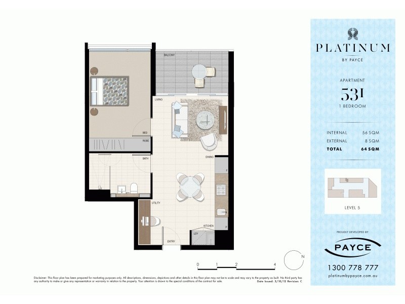 631/8 Victoria Park Parade, Zetland NSW 2017 Floorplan