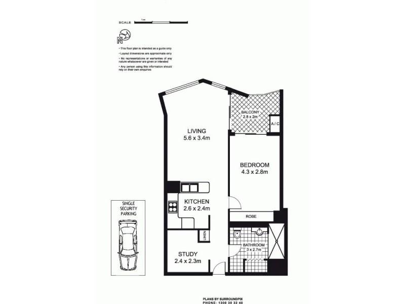 606/20 Pelican Street, Surry Hills NSW 2010 Floorplan