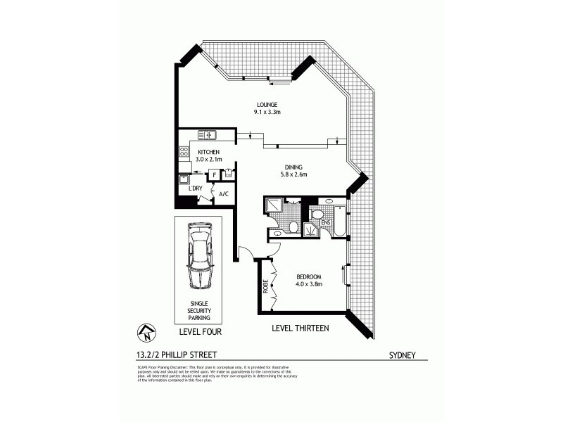 13.2/2 Phillip Street, Sydney NSW 2000 Floorplan