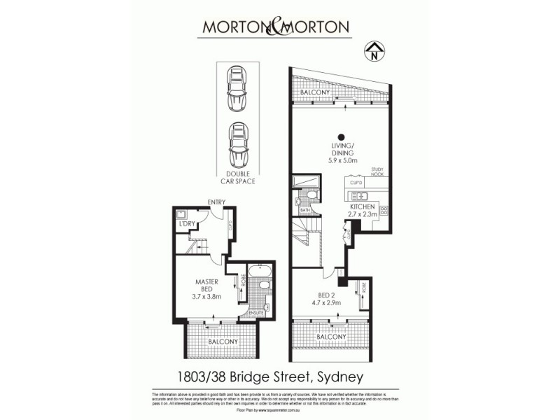 1803/38 Bridge Street, Sydney NSW 2000 Floorplan