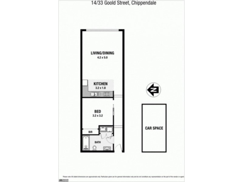 14/33 Goold Street, Chippendale NSW 2008 Floorplan