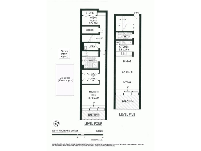 503/185 Macquarie Street, Sydney NSW 2000 Floorplan