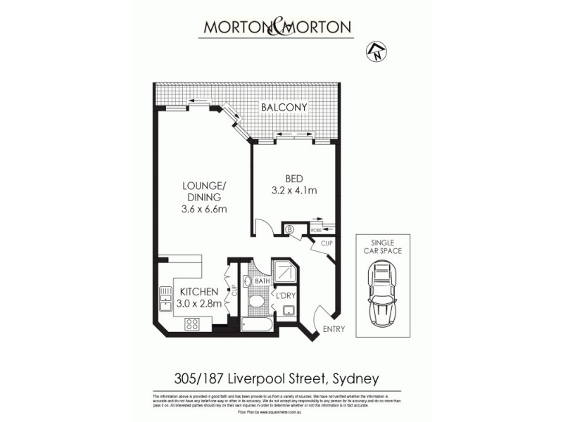 305/187 Liverpool Street, Sydney NSW 2000 Floorplan