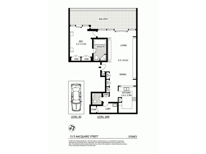 13/5 Macquarie Street, Sydney NSW 2000 Floorplan