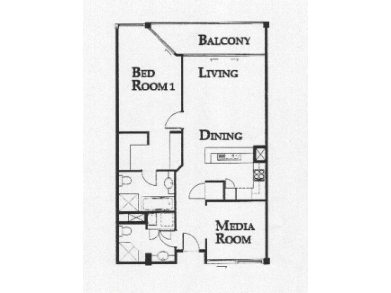 219 Finger Wharf, 6 Cowper Wharf Road, Woolloomooloo NSW 2011 Floorplan