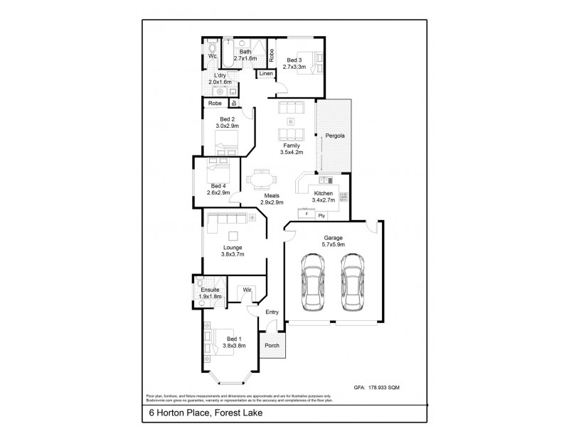 6 Horton Place, Forest Lake QLD 4078 Floorplan