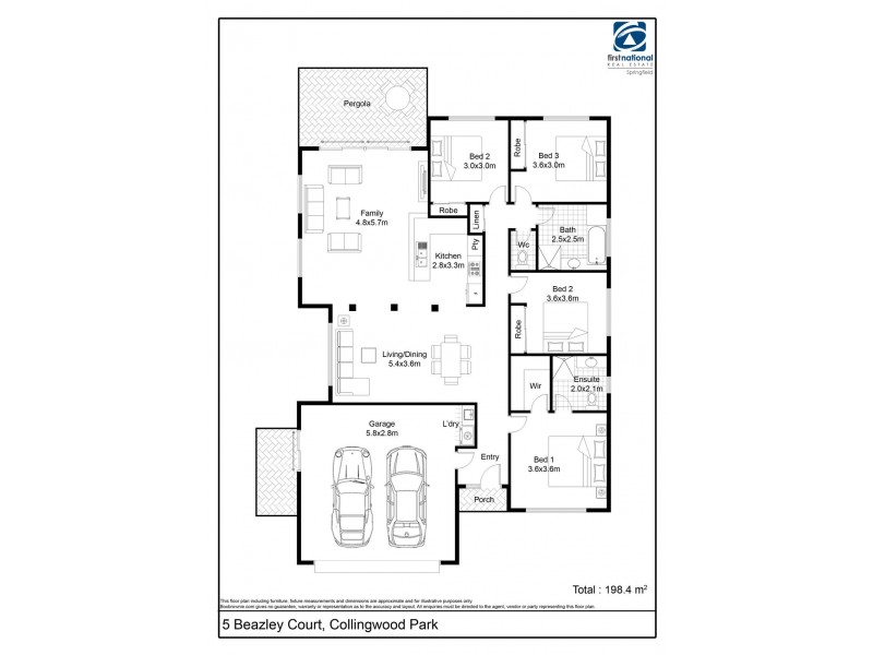 5 Beazley Court, Collingwood Park QLD 4301 Floorplan