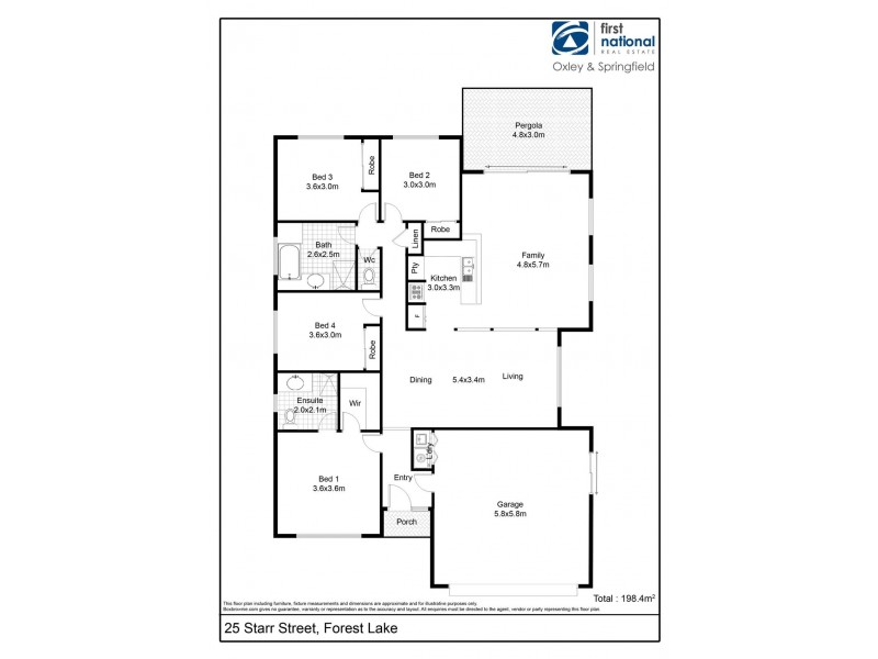 25 Starr Street, Forest Lake QLD 4078 Floorplan