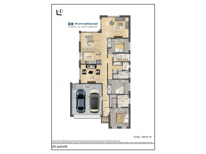 24 Summit Drive, Springfield Lakes QLD 4300 Floorplan