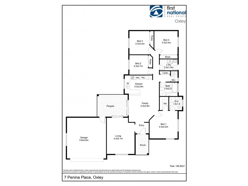 7 Penina Place, Oxley QLD 4075 Floorplan