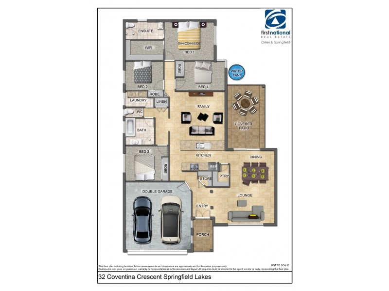 32 Coventina Crescent, Springfield Lakes QLD 4300 Floorplan