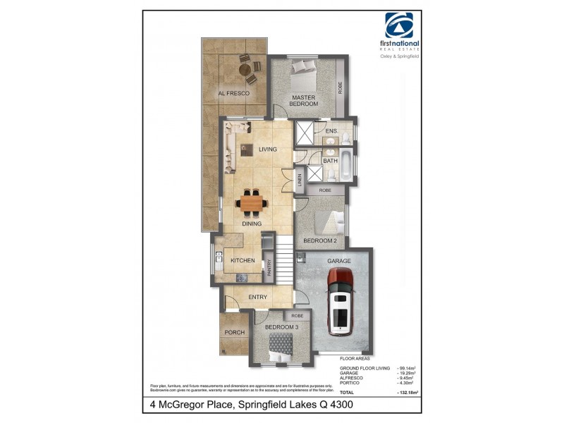 4 McGregor Place, Springfield Lakes QLD 4300 Floorplan