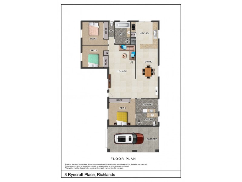 8 Ryecroft Place, Richlands QLD 4077 Floorplan