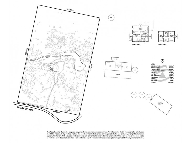 321 Wooley Road, Harrogate SA 5244 Floorplan