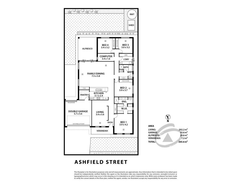16 Ashfield Street, Mount Barker SA 5251 Floorplan