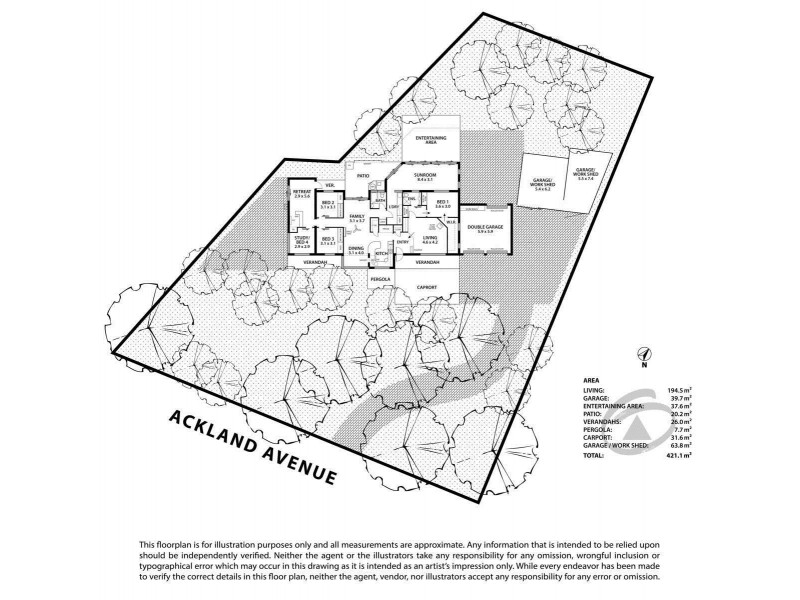 13 Ackland Avenue, Crafers SA 5152 Floorplan