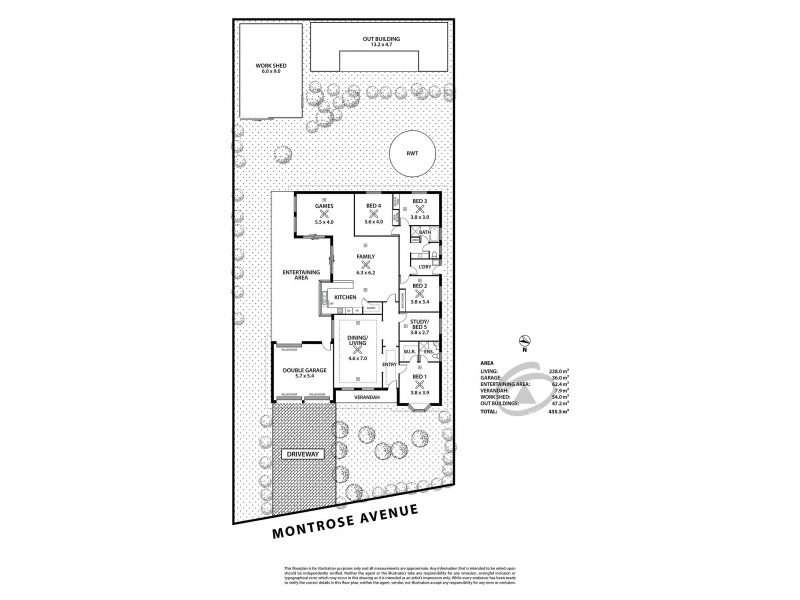 15 Montrose Avenue, Strathalbyn SA 5255 Floorplan
