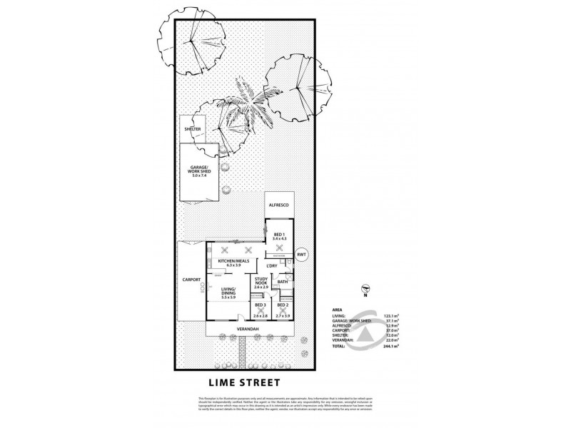 3 Lime Street, Strathalbyn SA 5255 Floorplan