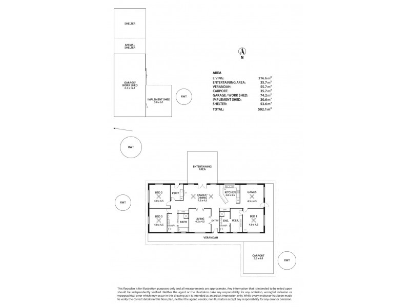 12 Harrogate Road, Dawesley SA 5252 Floorplan