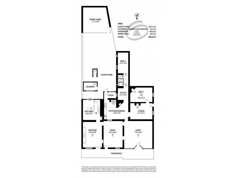 17 Railway Terrace, Morgan SA 5320 Floorplan