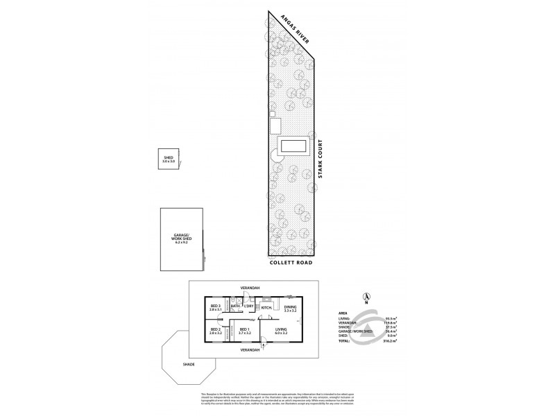 9 Stark Court, Willyaroo SA 5255 Floorplan
