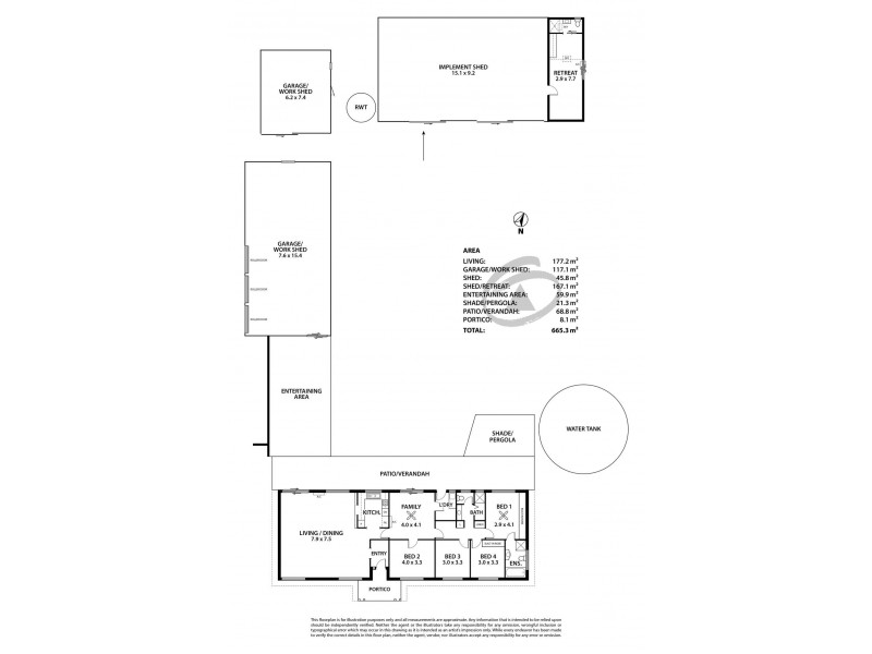 3 Albion Drive, Strathalbyn SA 5255 Floorplan