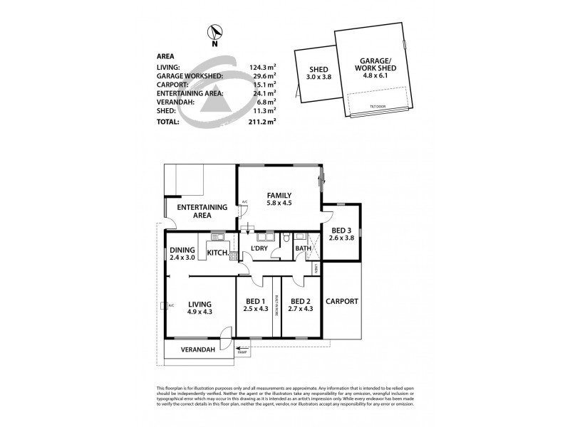 12 Parker Avenue, Strathalbyn SA 5255 Floorplan
