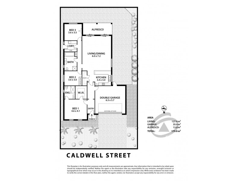 2B Caldwell Street, Strathalbyn SA 5255 Floorplan