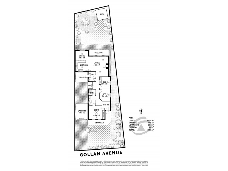 2C Gollan Avenue, Strathalbyn SA 5255 Floorplan