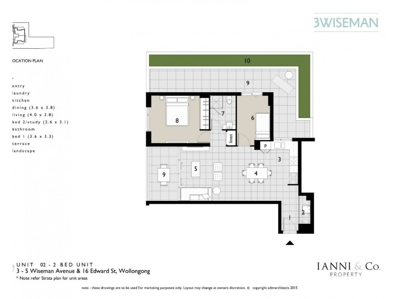 2/3-5 Wiseman Avenue, Wollongong NSW 2500 Floorplan