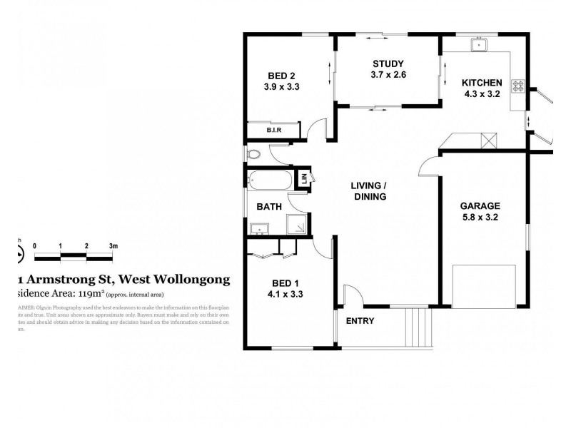 2/1 Armstrong Street, West Wollongong NSW 2500 Floorplan