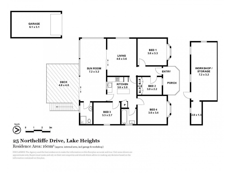 25 Northcliffe Drive, Lake Heights NSW 2502 Floorplan
