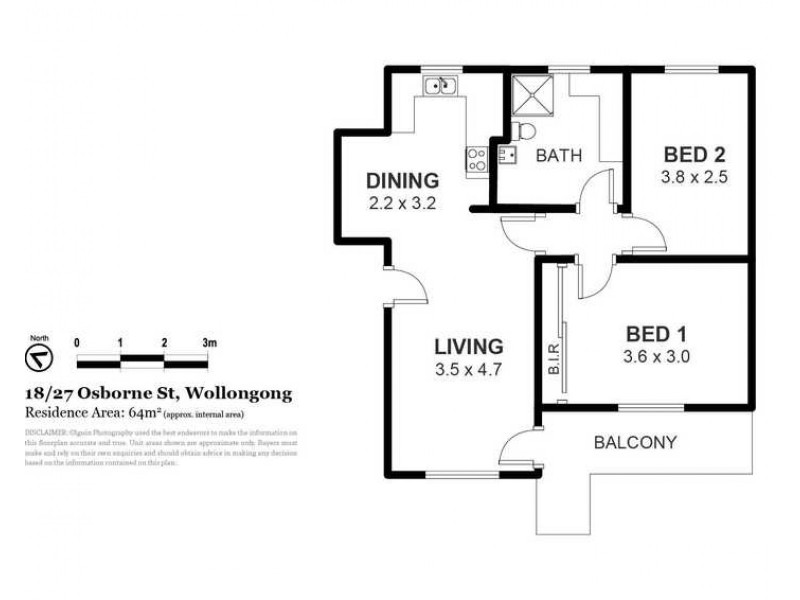 18/27 Osborne Street, Wollongong NSW 2500 Floorplan