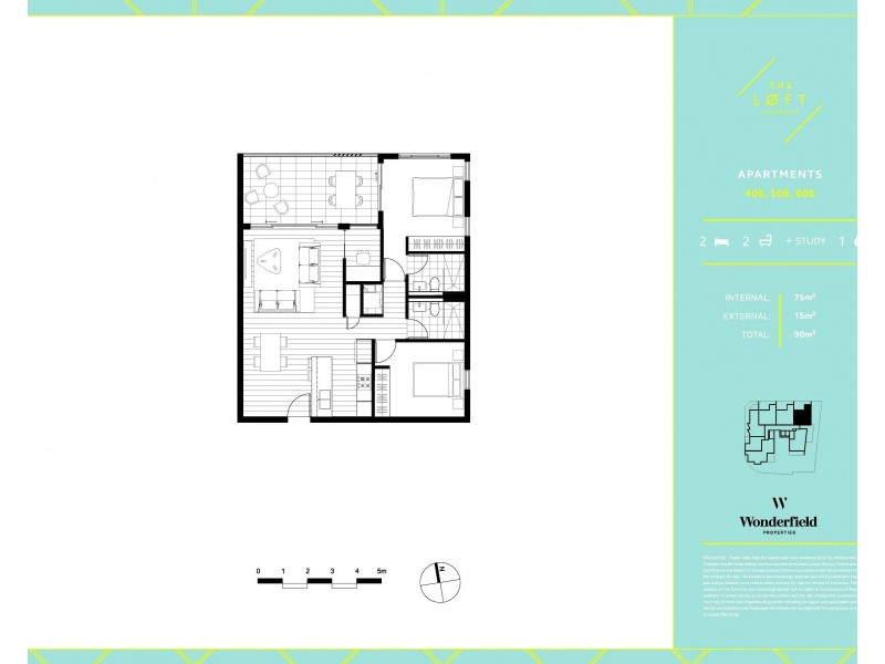 606/17-21 Loftus Street, Wollongong NSW 2500 Floorplan