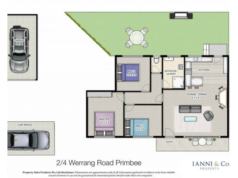 2/4 Werrang Road, Primbee NSW 2502 Floorplan