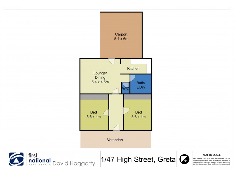 1/47 High Street, Greta NSW 2334 Floorplan